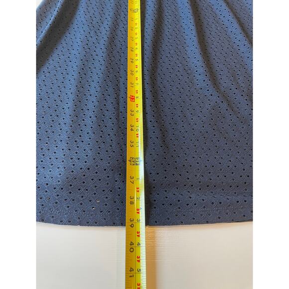 Lane Bryant Eyelet Dress Blue Square Neck Short Flutter Sleeves Sz 18 Stretch - Picture 10 of 10